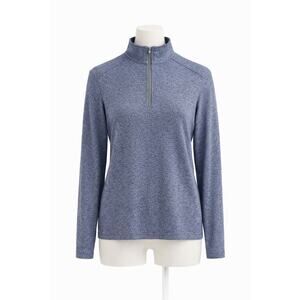 Calvin Klein Blue Dry-Fit Shirt Mens Size S Long Sleeve Fit Sports Gym Workout